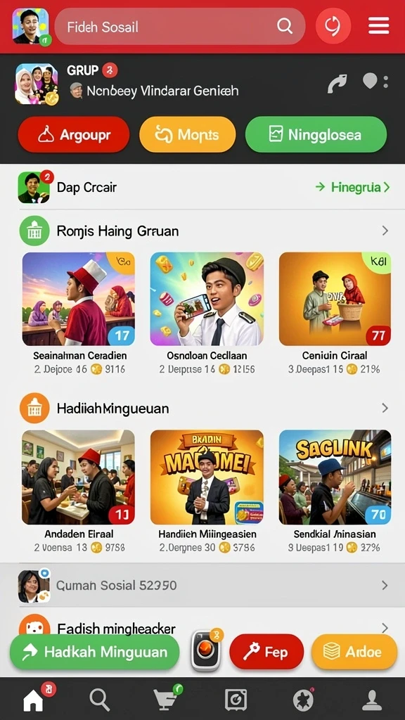 avatar808 - Lingkungan permainan yang indah dan penuh warna.