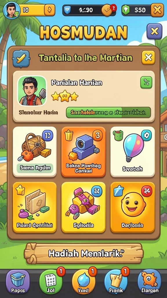 interwin - Screenshot saat pemain sedang berinteraksi dengan karakter NPC.